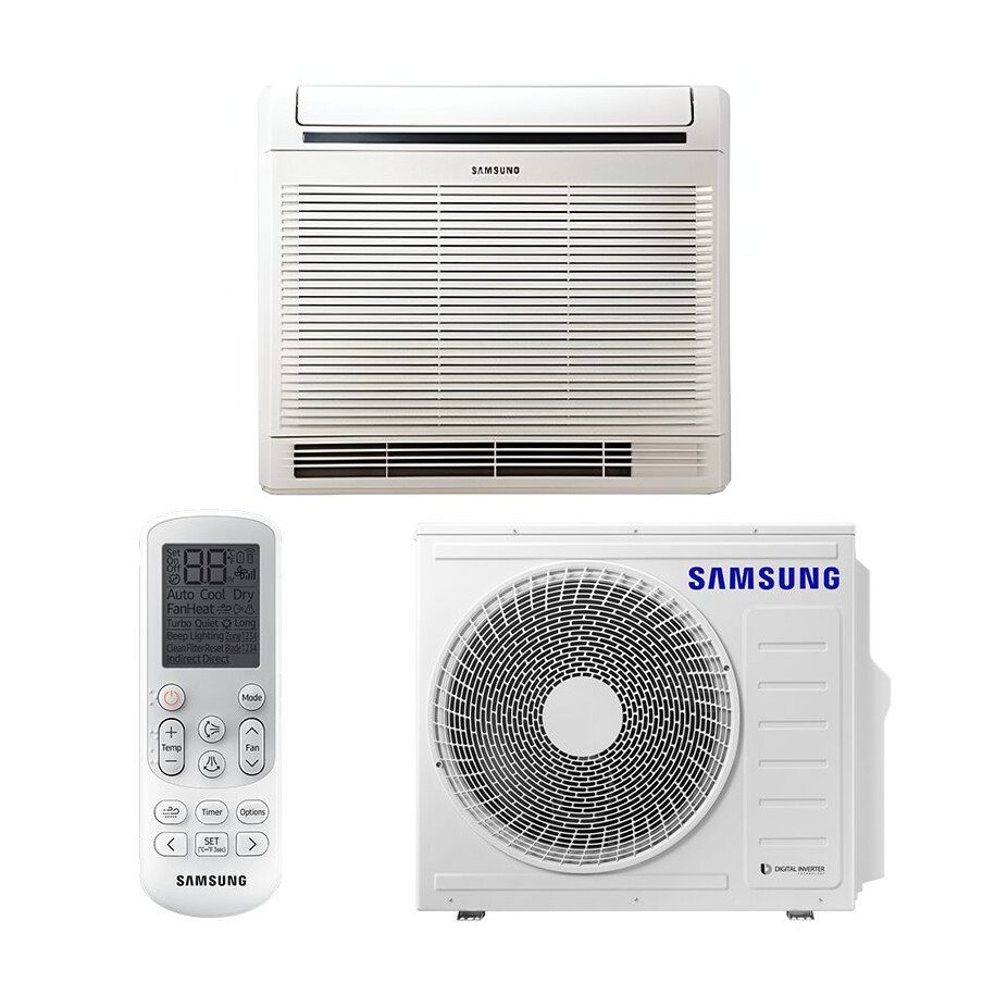 Floor Standing Air Conditioner Samsung AC052RNJDKG + AC052RXADK Slim Design