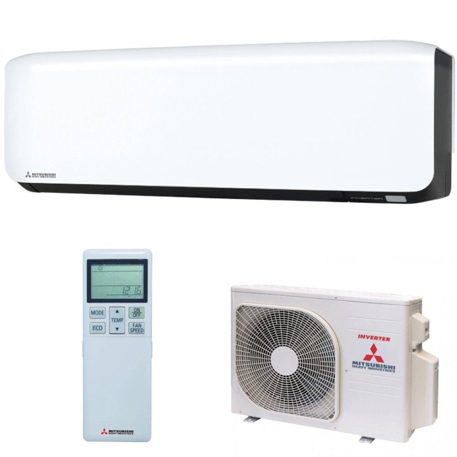Wall Mounted Air Conditioner Mitsubishi Heavy Industries Premium SRK25ZS-WFB + SRC25ZS-W2 Bi-Color Smart M-Air Wifi
