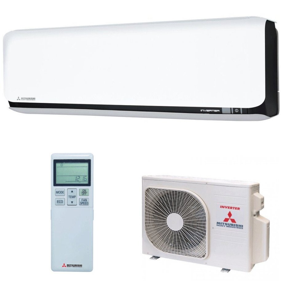 Wall Air Conditioner Mitsubishi Heavy Industries Diamond SRK25ZSX-WFB + SRC25ZSX-W Bi-Color Hyperinverter Smart M-Air Wifi