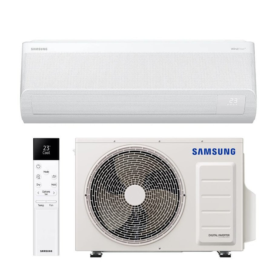 Wall Mounted Air Conditioner Samsung Windfree Comfort S2 AR60F09C1AWNEU + AR60F09C1AWXEU SmartThings Wifi