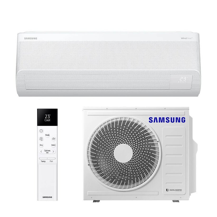 Wall Mounted Air Conditioner Samsung Windfree Comfort S2 AR60F24C1AWNEU + AR60F24C1AWXEU SmartThings Wifi