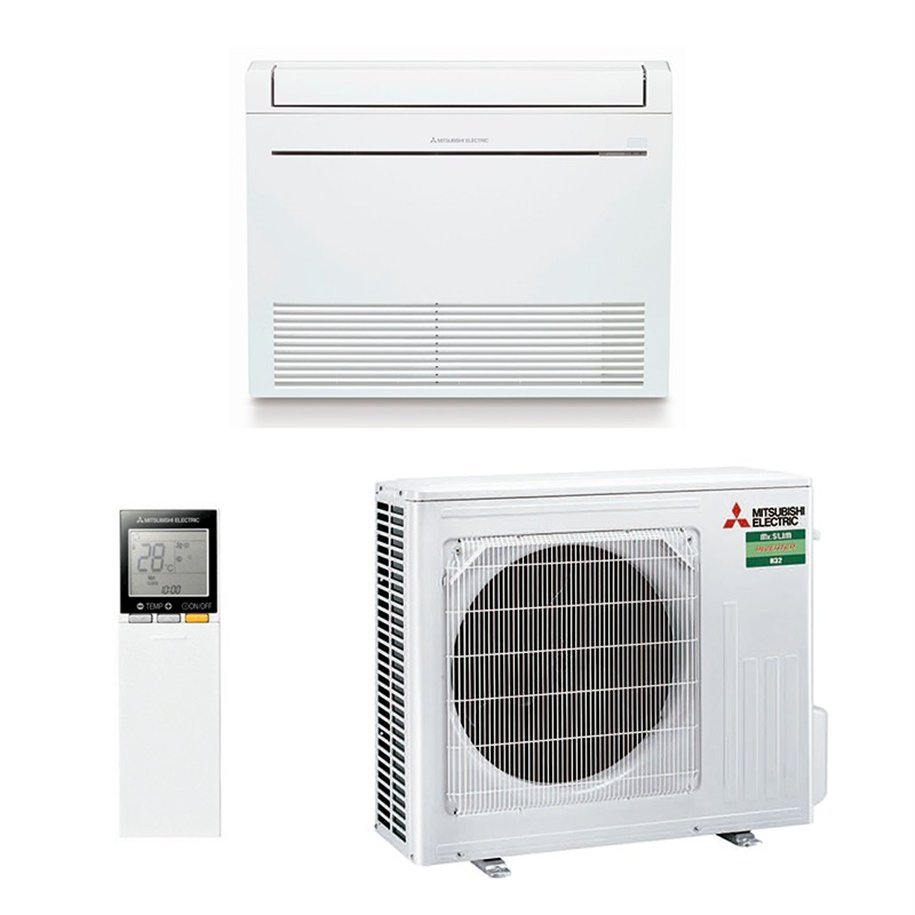 Floor Standing Air Conditioner Mitsubishi Design MFZ-KT50VGK + SUZ-M50VA MelCloud Wifi