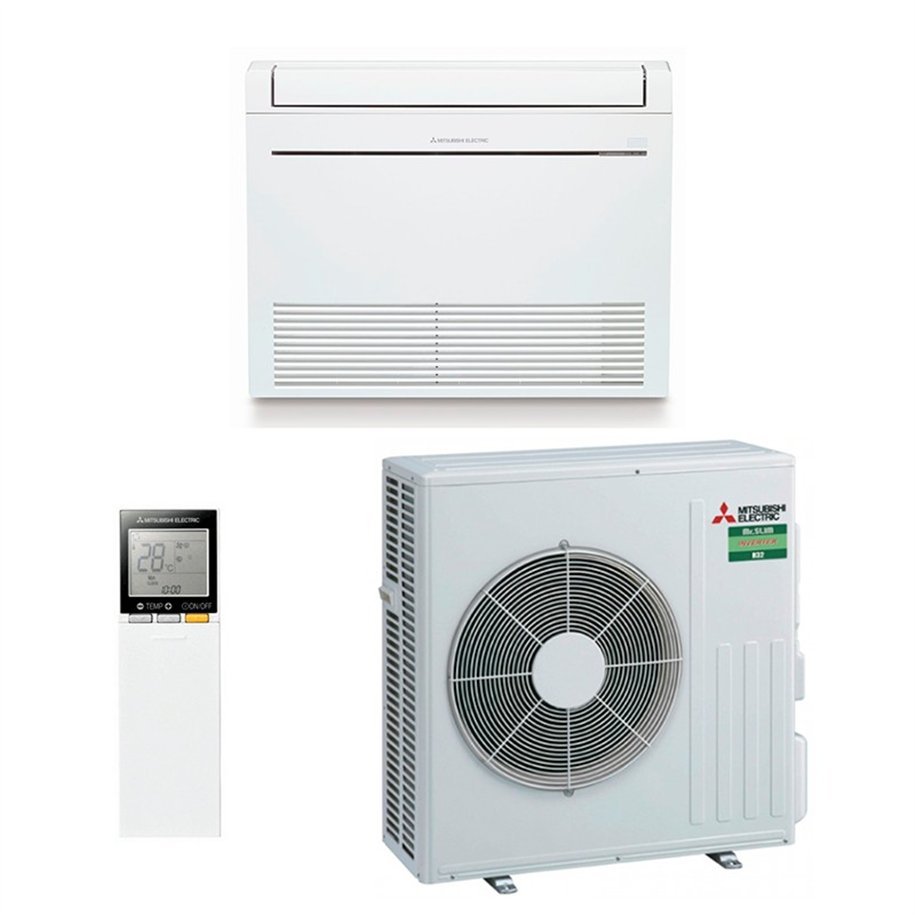 Floor Standing Air Conditioner Mitsubishi Design MFZ-KT60VGK + SUZ-M60VA2 MelCloud Wifi