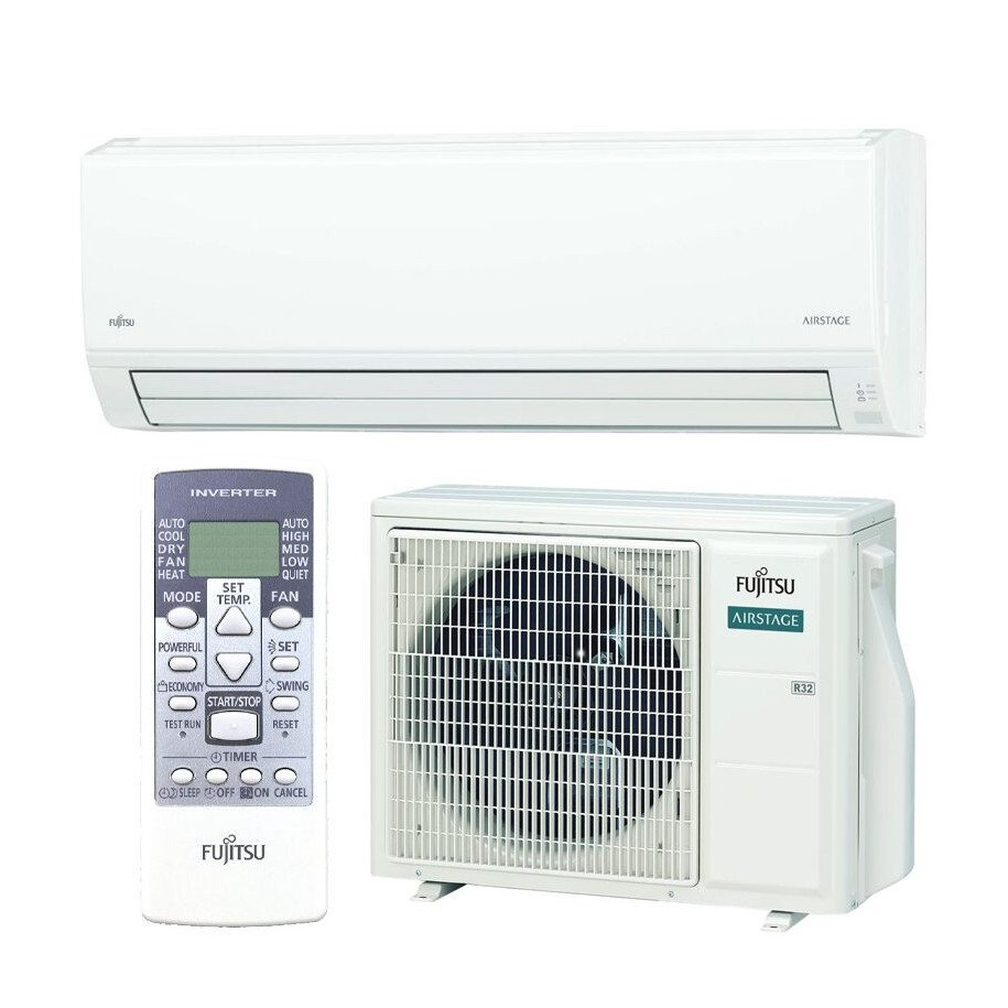 Wall Mounted Air Conditioner Fujitsu Eco Series ASEG24KLCA + AOEG24KLCA
