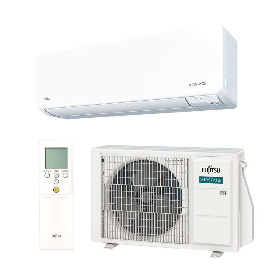 Wall Mounted Air Conditioner Fujitsu Designer Series ASEH07KGTG + AOEH07KGCG Airstage Mobile WiFi