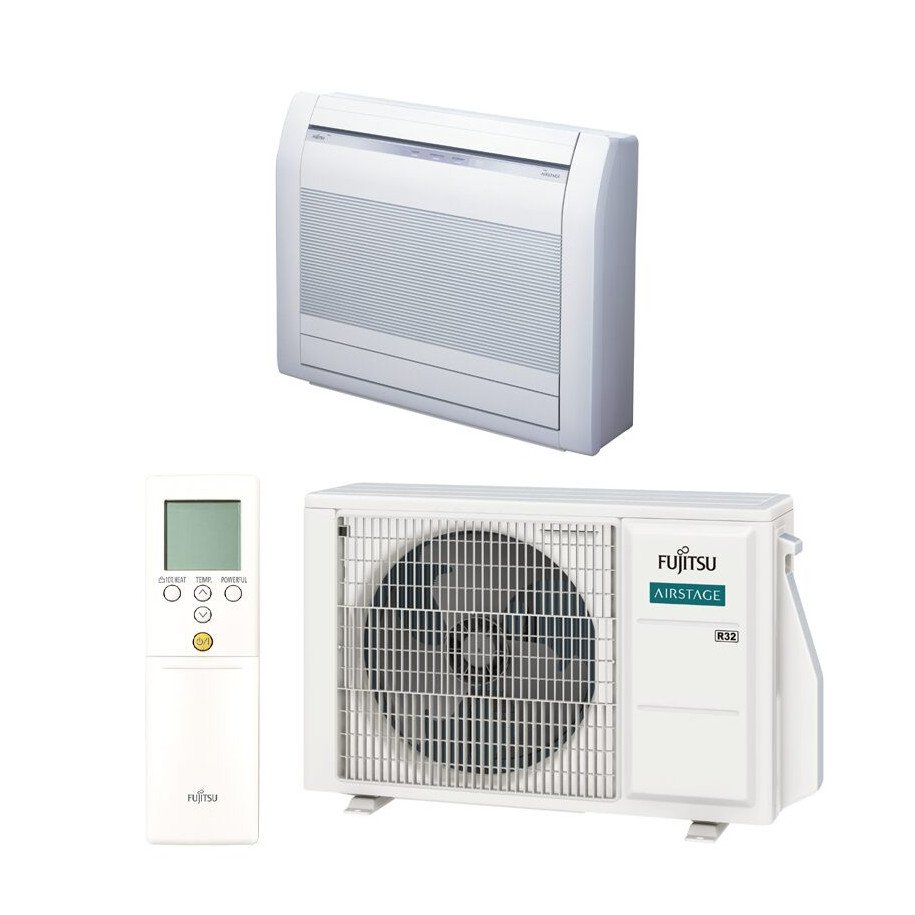 Floor Standing Air Conditioner Fujitsu AGEG09KVCA + AOEG09KVCA Ultra Silent