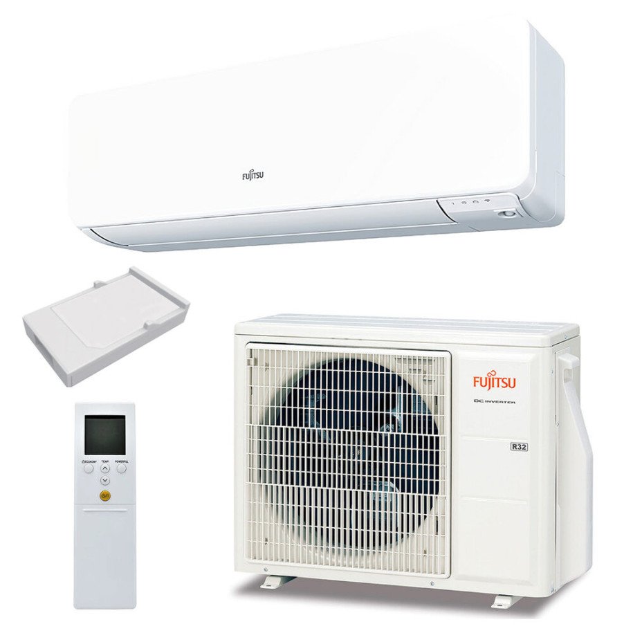 Wall Mounted Air Conditioner Fujitsu Designer Series ASYG09KGTF + AOYG09KGCB Airstage Mobile Wifi