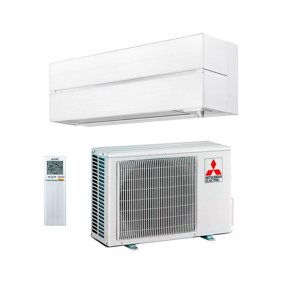 Wall Mounted Air Conditioner Mitsubishi Design Premium MSZ-LN25VG2V + MUZ-LN25VG2 Pearl White MelCloud Wifi