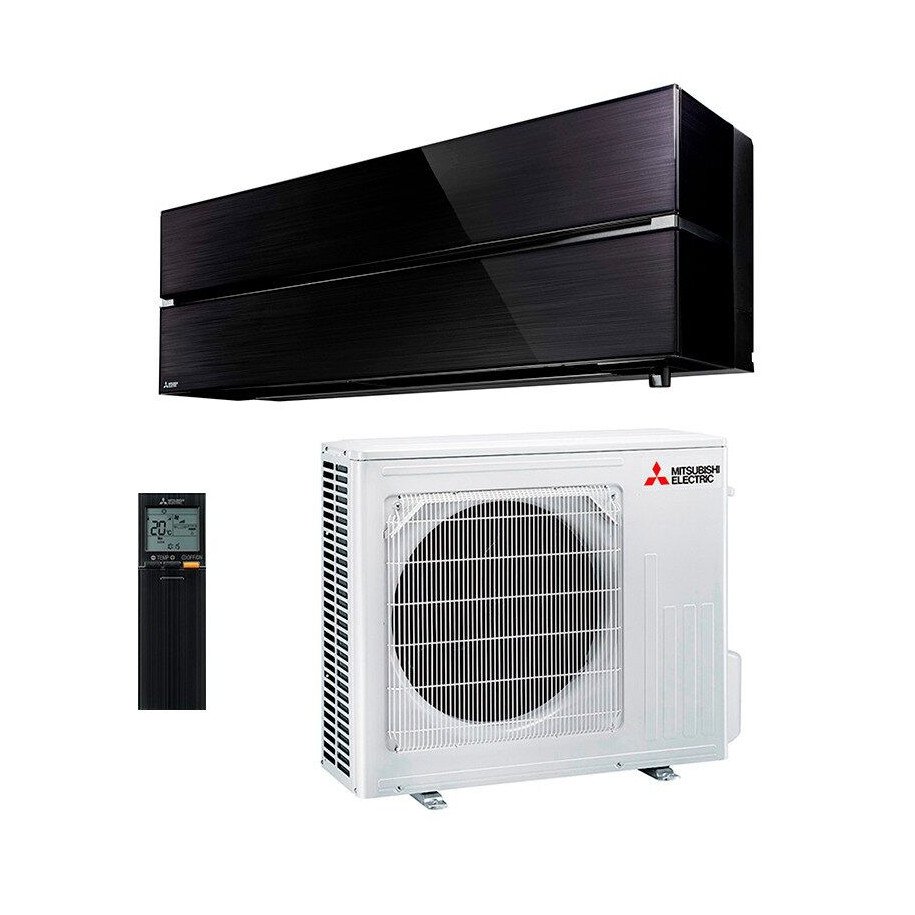 Wall Mounted Air Conditioner Mitsubishi Design Premium MSZ-LN50VG2B + MUZ-LN50VG2 Black MelCloud Wifi