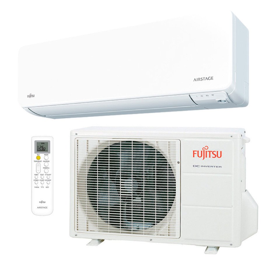 Wall Mounted Air Conditioner Fujitsu Standard Series ASEH09KMCG + AOEH09KMCG Airstage Mobile Wifi