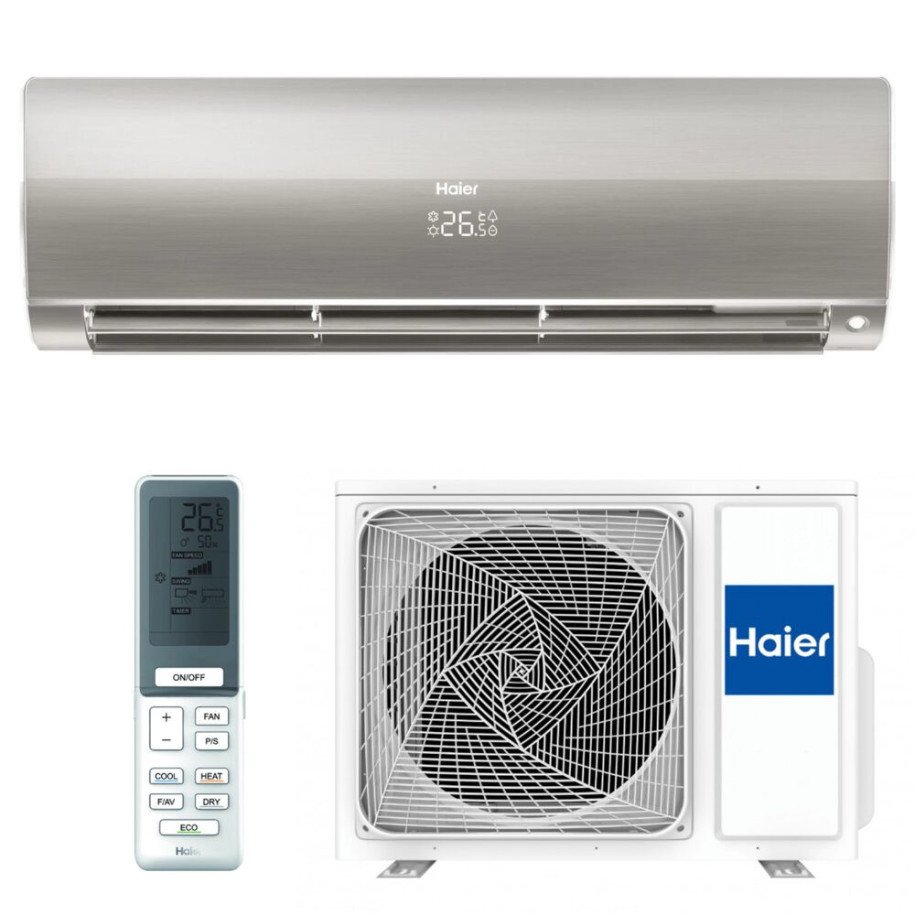 Climatiseur Mural Haier Flexis Plus AS25S2SF1FA-S + 1U25S2SM1FA-2 Argent WiFi hOn